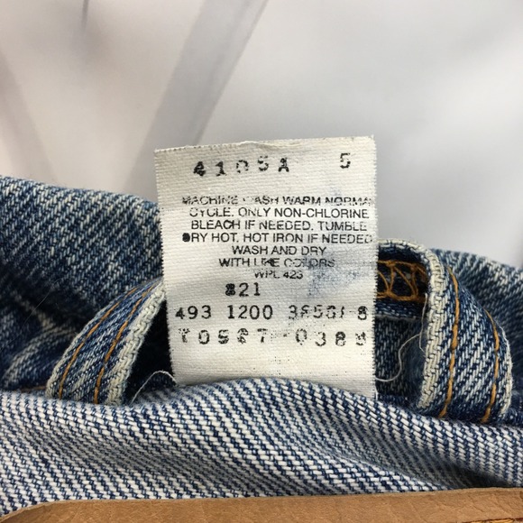 VINTAGE LEVIS 2000s Mens Denim Trucker Jacket Size XL Classic Blue‎ Jean Coat - Picture 4 of 6